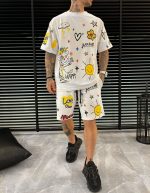 Σετ Βερμούδα Μπλούζα Summer mood - Λευκό