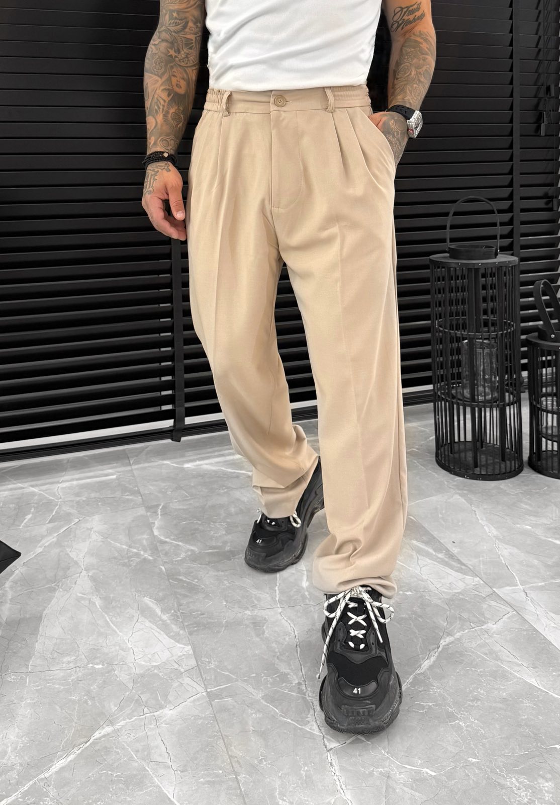 Office Pant - Beige