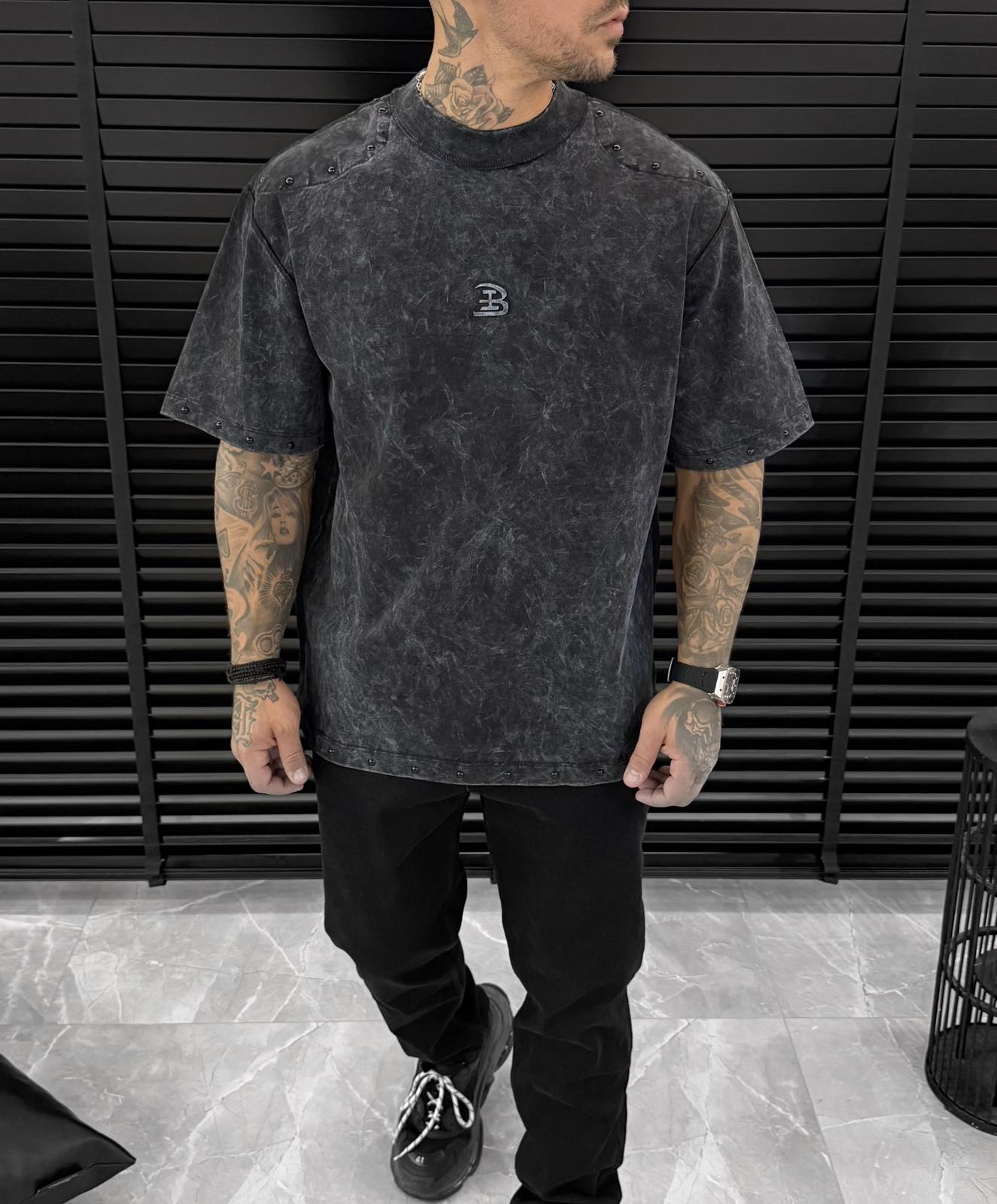 T-Shirt Black Island - Dark Grey