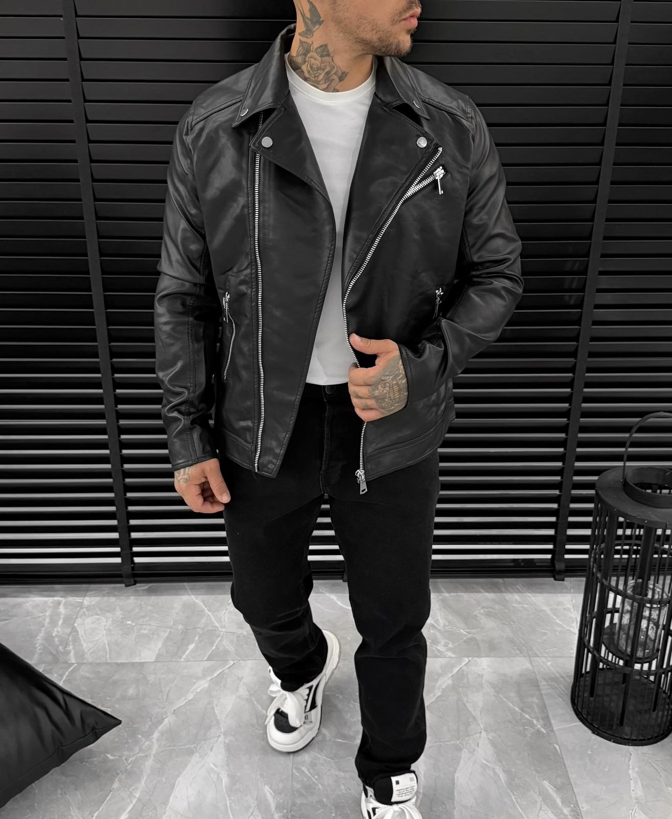 Leather Jacket - Black
