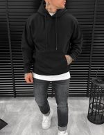 Sweatshirt-Hoodie Black