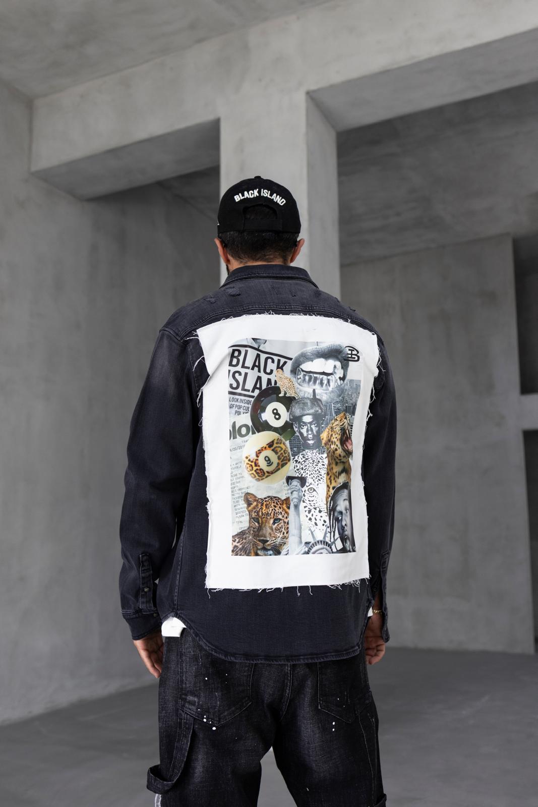 DENIM BL 2 Jacket Wild Back Denim - Black - Image 1