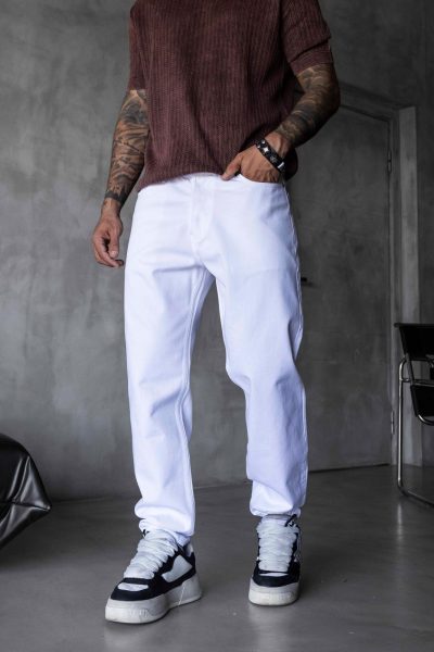Jean Loose BL - White