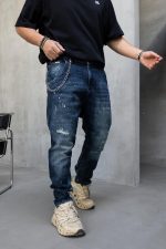 Jean Ripped BL - Dark Blue