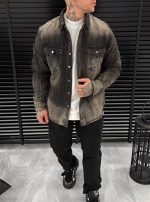 Washed Jean Jacket - Brown
