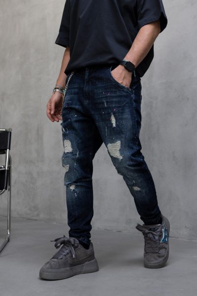 Jean Distressed BL - Dark Blue