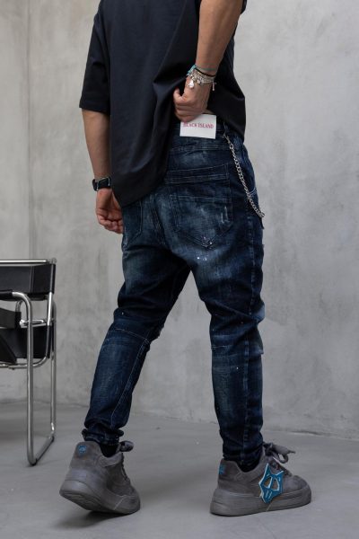 Jean Distressed BL - Dark Blue - Image 3