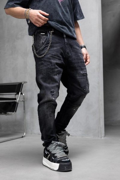 Jean Distressed BL - Black - Image 2