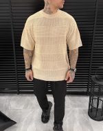 Monaco Knit Tee - Beige