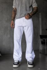 Jean Straight BI - White