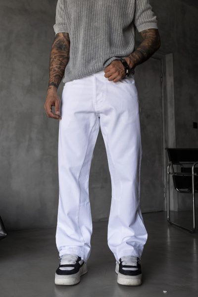 Jean Straight BI - White