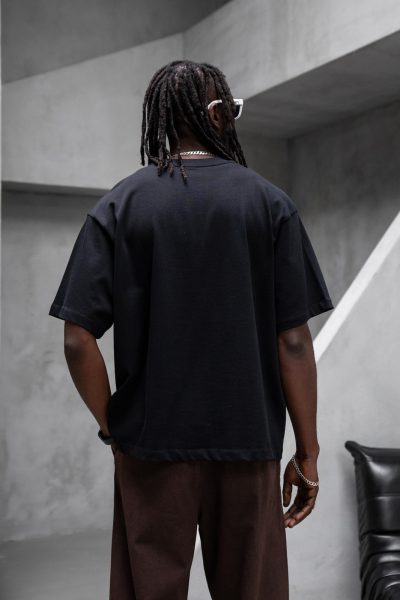 T-Shirt Oversized - Black - Image 2