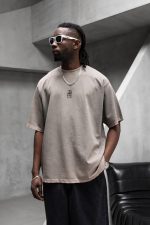 T-Shirt Black Team - Beige