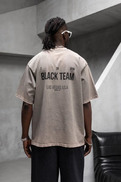 T-Shirt Black Team - Beige - Image 2