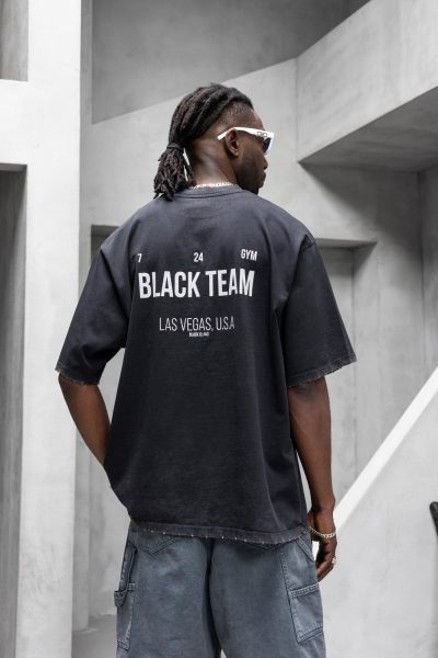 T-Shirt Black Team - Black - Image 2