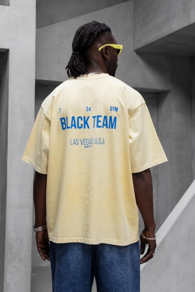 T-Shirt Black Team - Lemon - Image 2