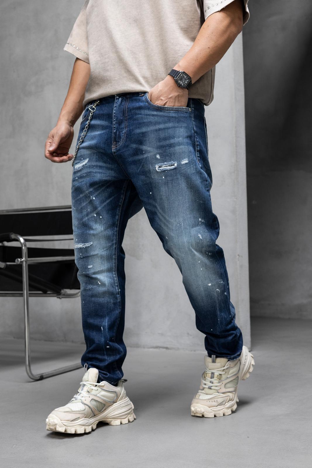 Jean BI With Splash - Blue