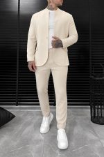 Pocket Mao Set - Light Beige