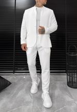 Different Pocket Mao Set - White
