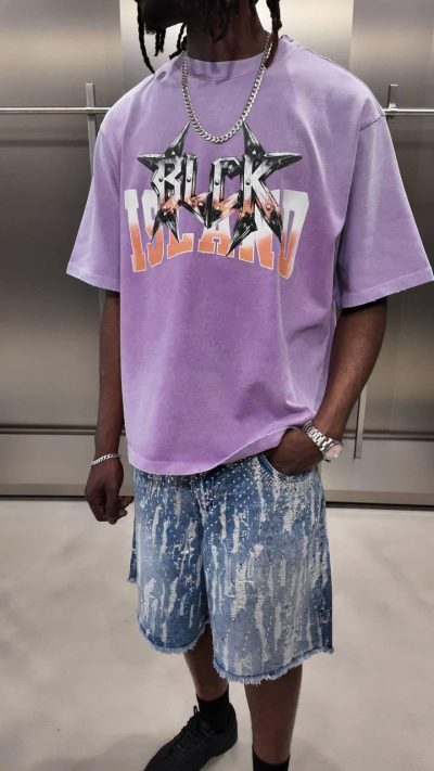 Oversized T-Shirt - Purple - Image 2
