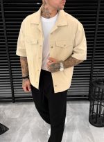 New Short Sleeved Jacket - Beige