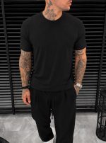 Ribbed T-Shirt - Black